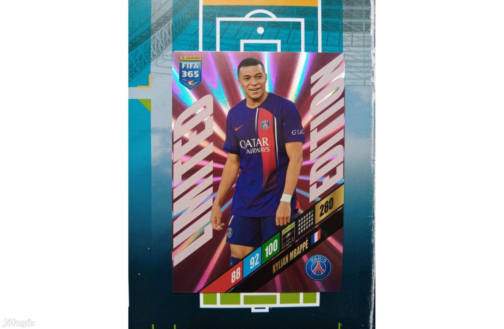 FIFA 365 2024 Adrenalyn Kylian Mbappé Limited edition kártya