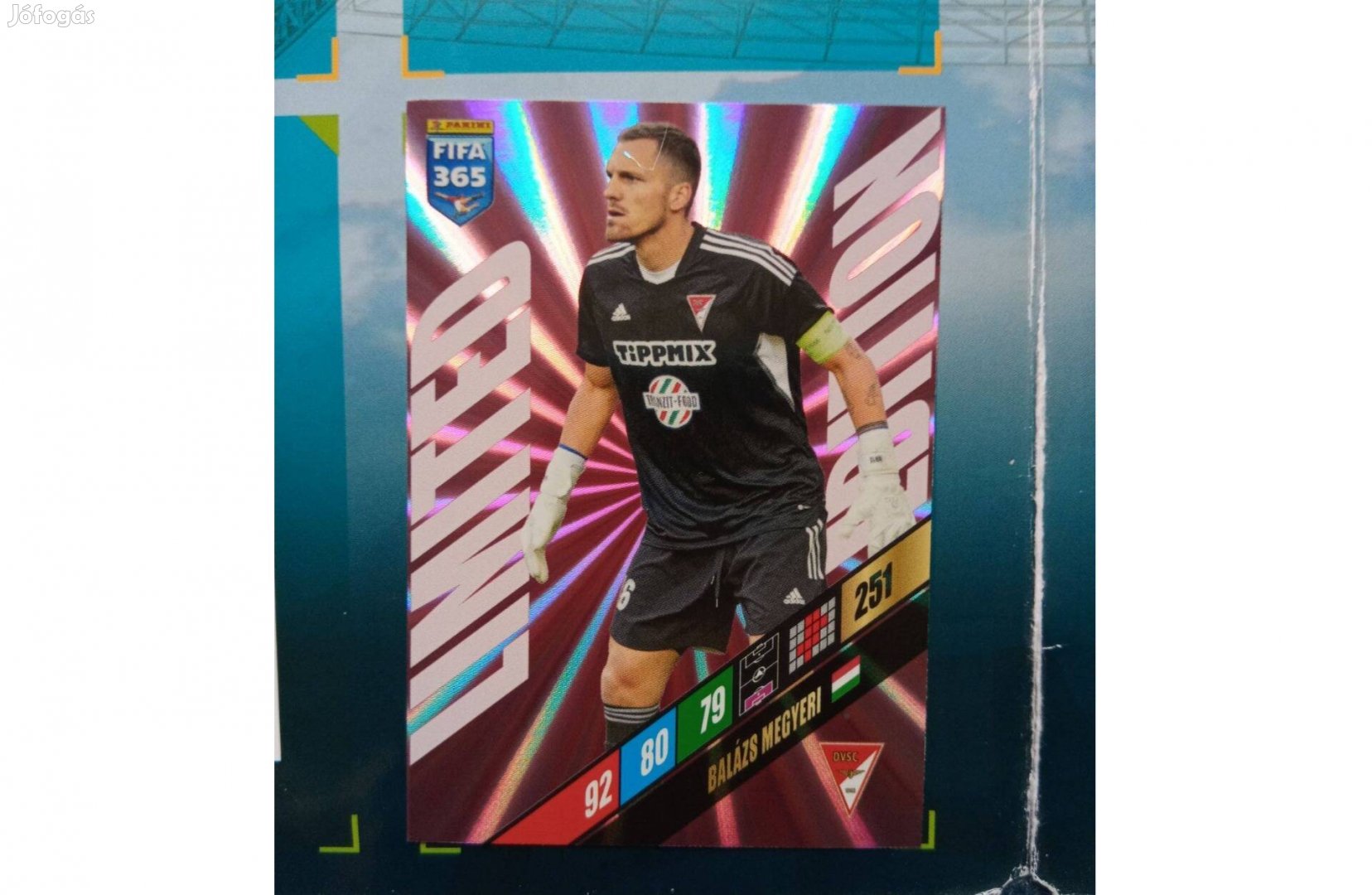 FIFA 365 Adrenalyn 2024 Megyeri Balázs Limited focis kártya