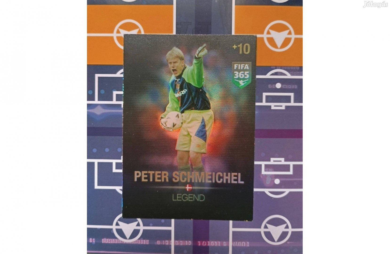 FIFA 365 Adrenalyn Peter Schmeichel Legend focis kártya