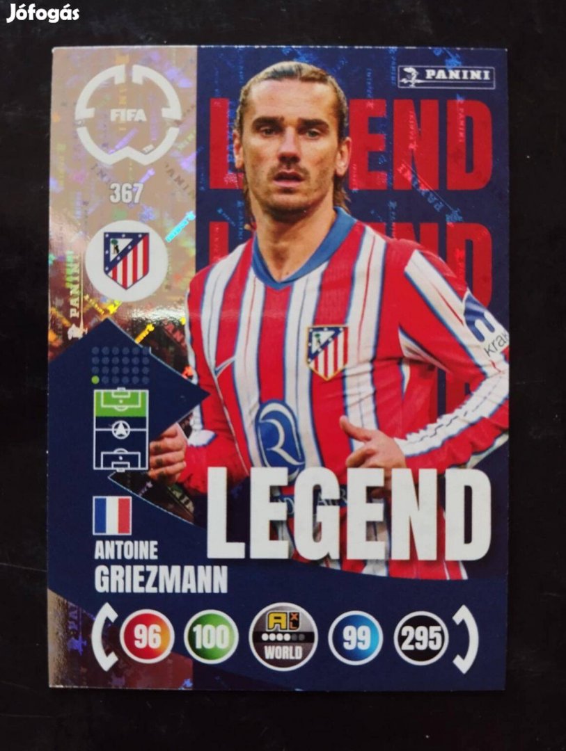 FIFA Club World Cup Antoine Griezmann Legend focis kártya