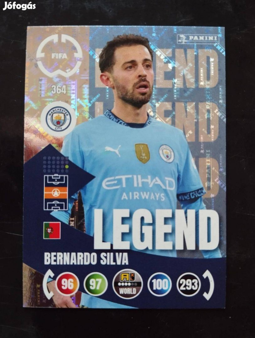 FIFA Club World Cup Bernardo Silva Legend focis kártya