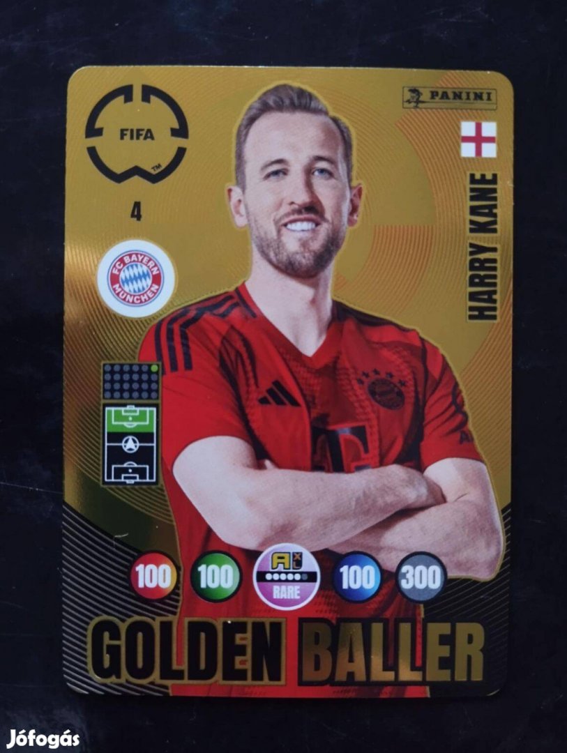 FIFA Club World Cup Harry Kane Golden Baller focis kártya