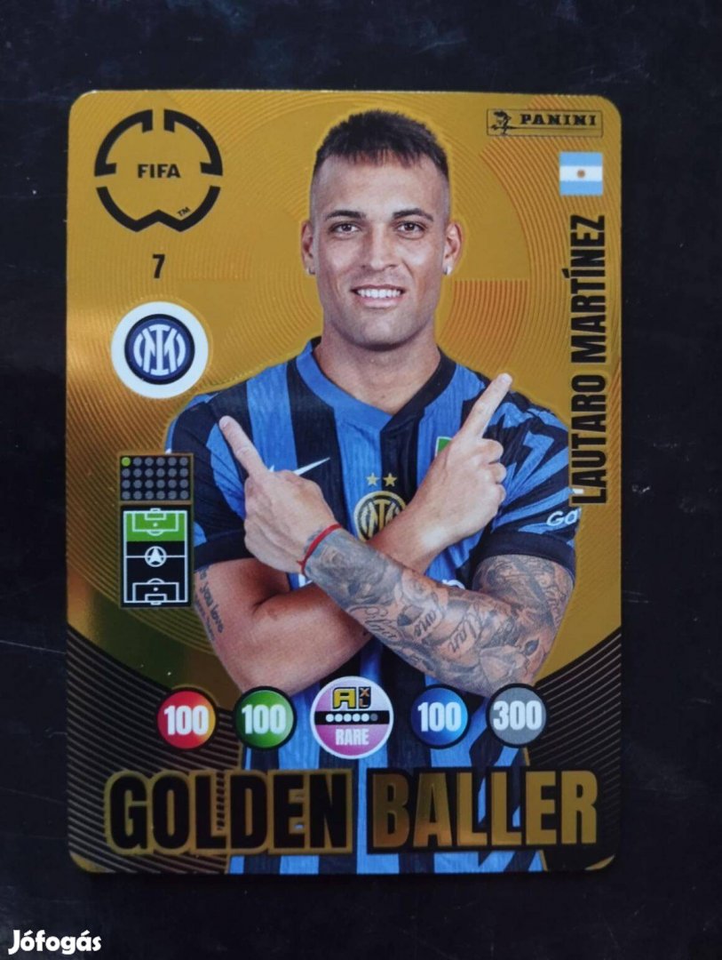 FIFA Club World Cup Lautaro Martinez Golden Baller focis kártya