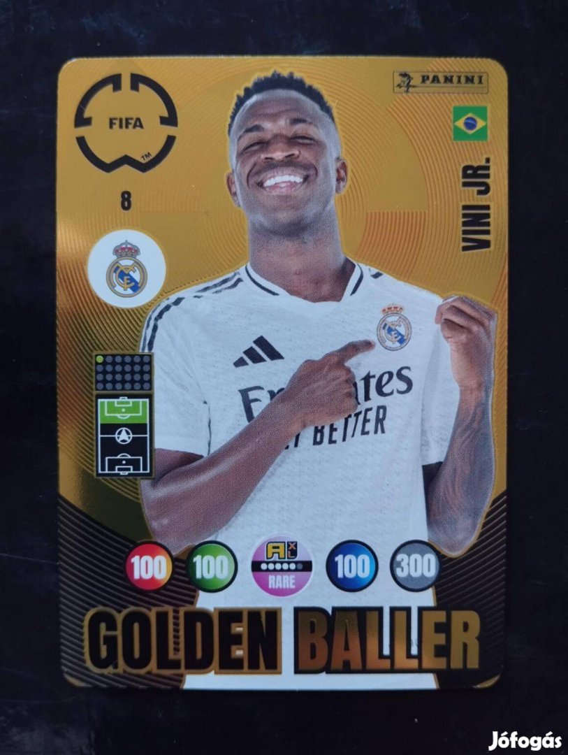 FIFA Club World Cup Vini Jr. Golden Baller focis kártya