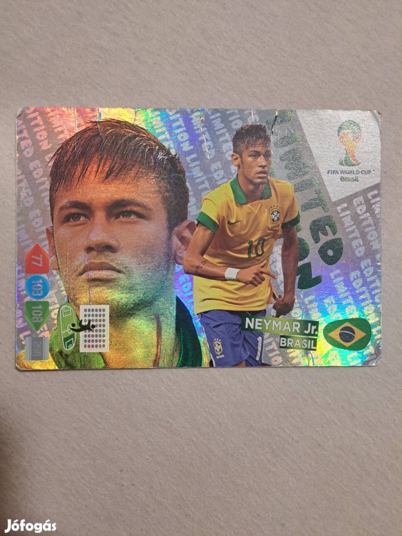 FIFA World CUP Brasil Neymar Jr. (Brasil) Limited Edition Kártya!