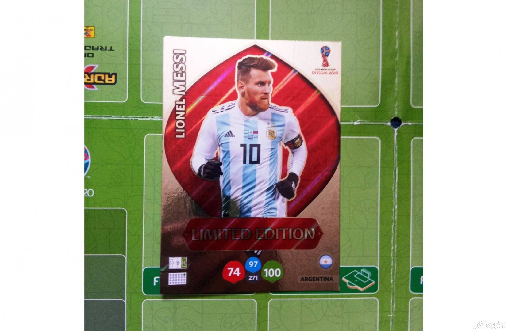 FIFA World Cup 2018 Adrenalyn Messi XXL Limited kártya