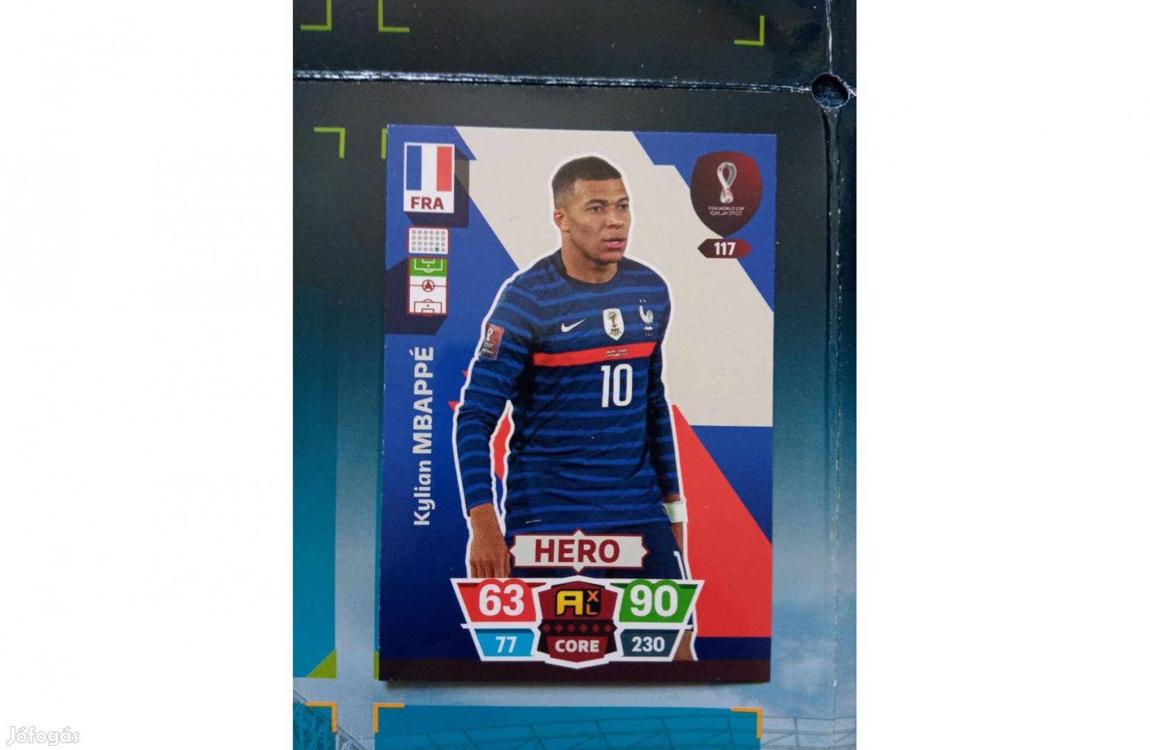 FIFA World Cup Qatar 2022 Adrenalyn Hero Mbappé kártya