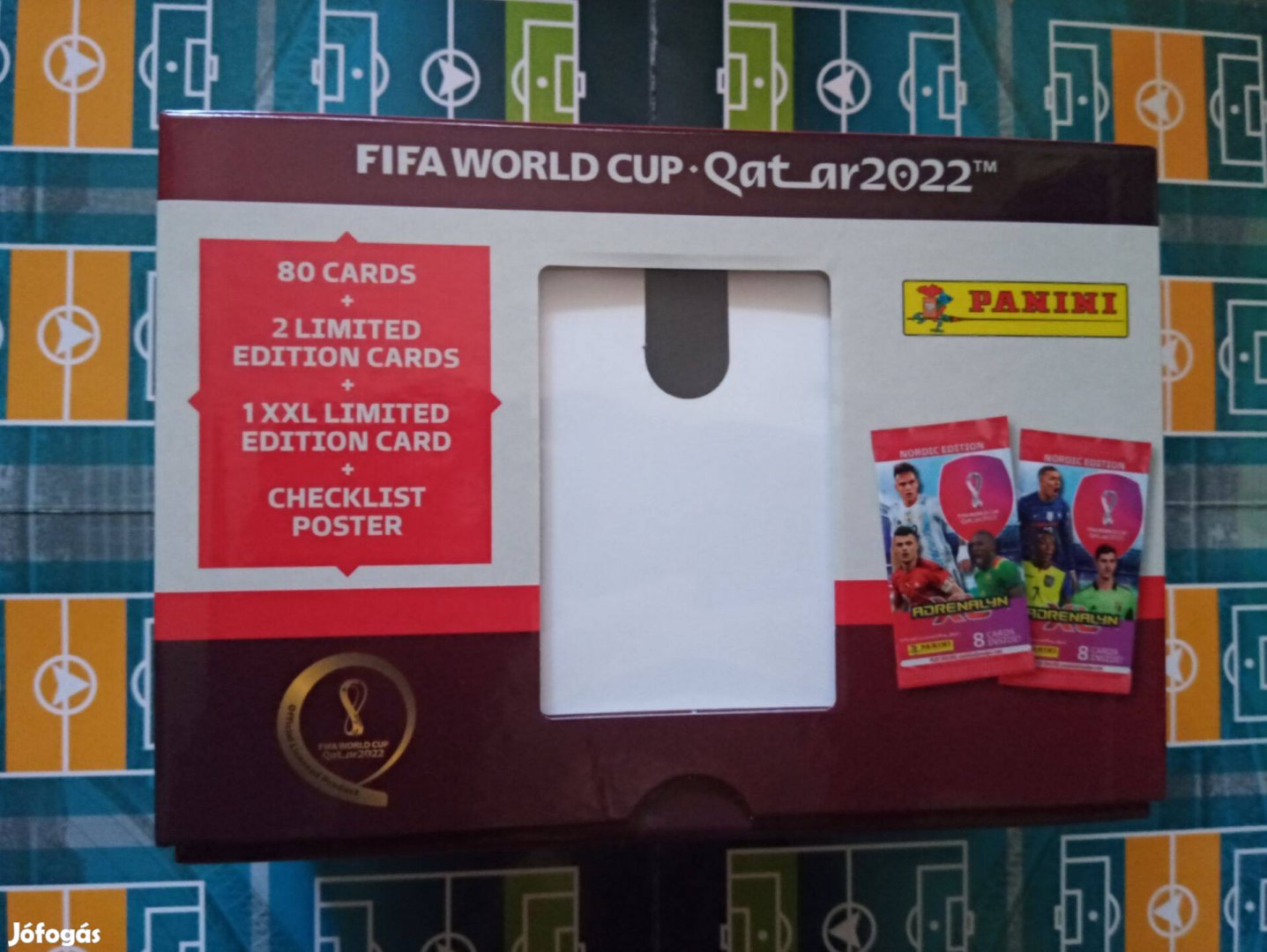 FIFA World Cup Qatar 2022 Ajándék Díszdoboz focis XXL kártyatartó