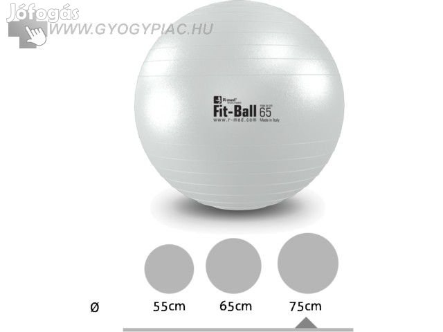 FIT-BALL gyöngyház fitnesslabda, torna vagy ülőlabda a gerinckímélő ü