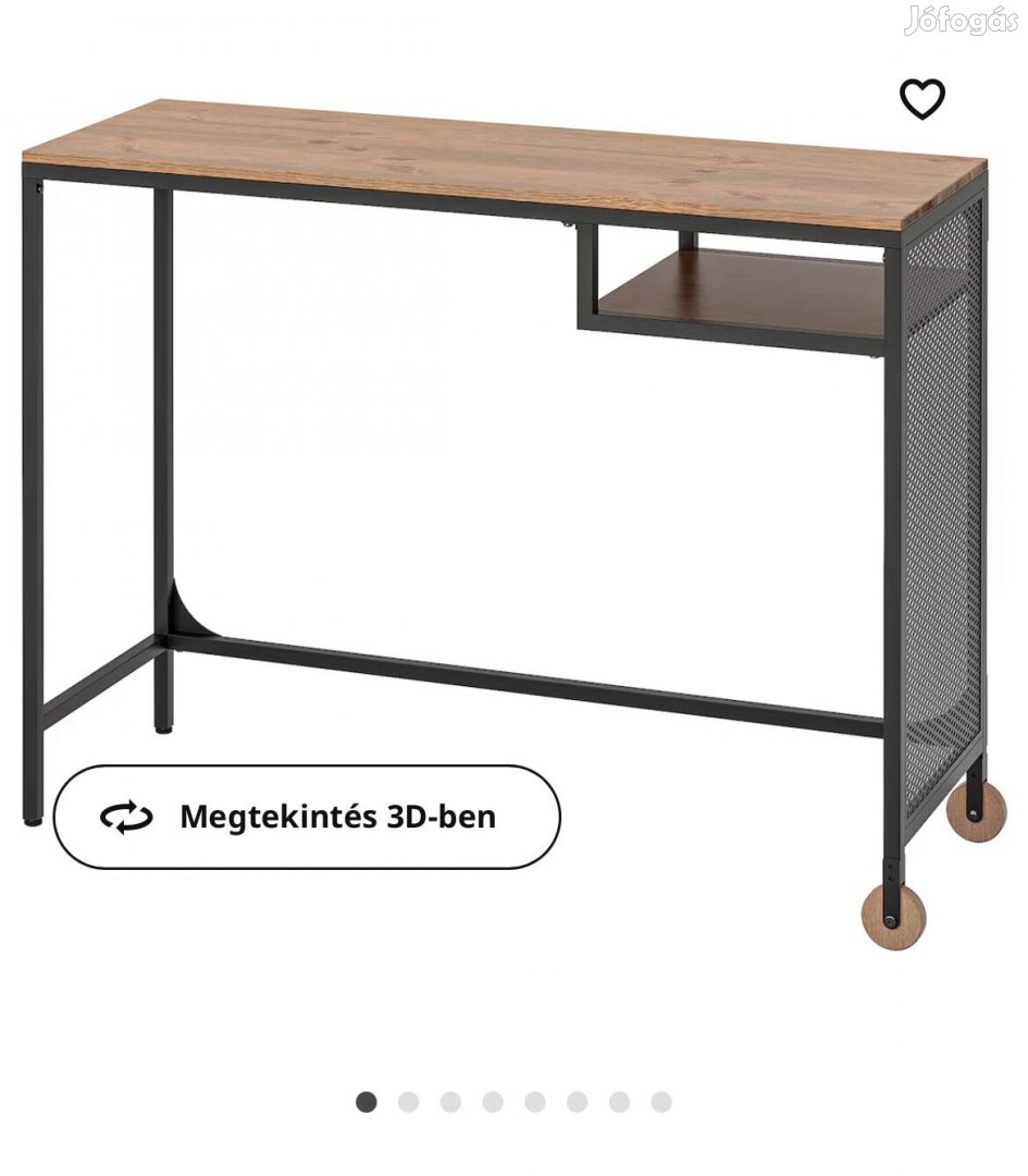 FJÄLlbo Laptop asztal, fekete, 100x36 cm