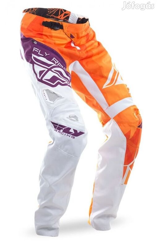 FLY RACING Crux Nadrág Narancs/Fehér/Bordó Méret 30