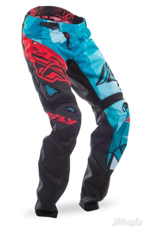 FLY RACING Crux Nadrág Sötét Türkiz/Piros Méret 30