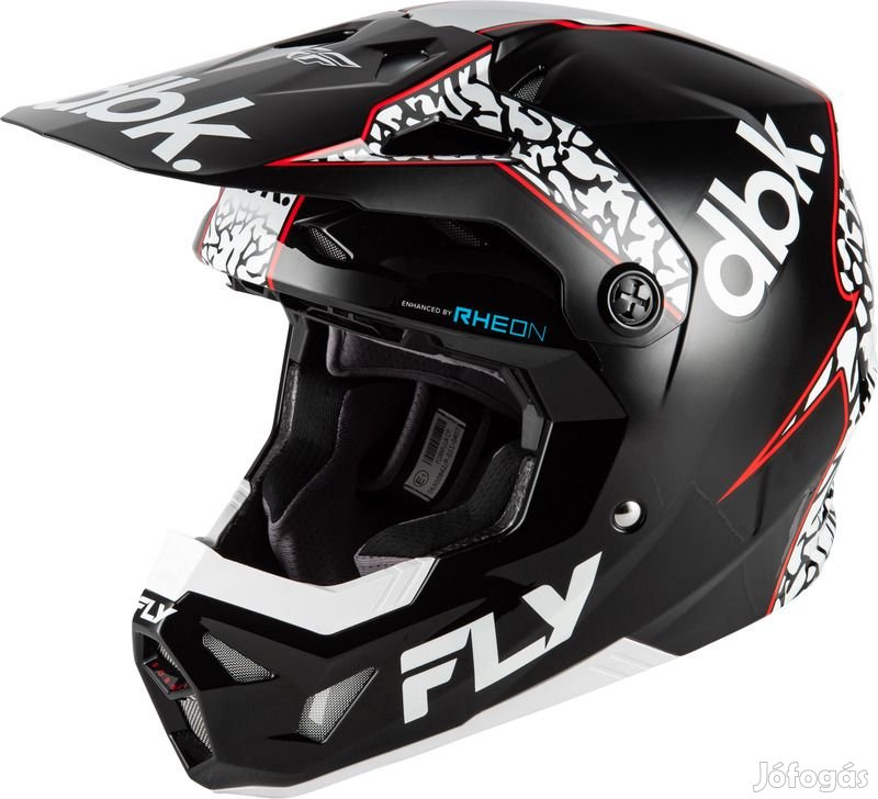 FLY RACING Formula CP Special Edition DBK bukósisak - fekete/fehér/pir