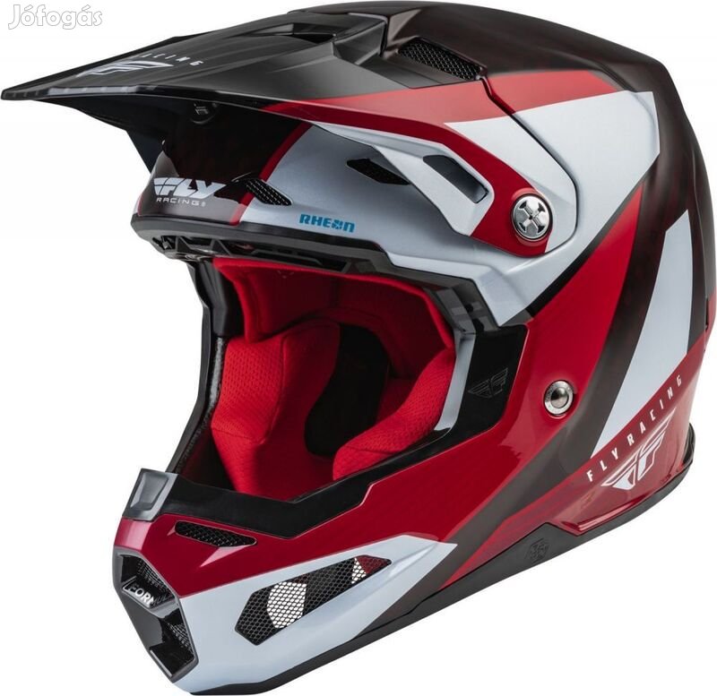 FLY RACING Formula Carbon Prime Sisak Piros/Fehér/Piros Karbon XL