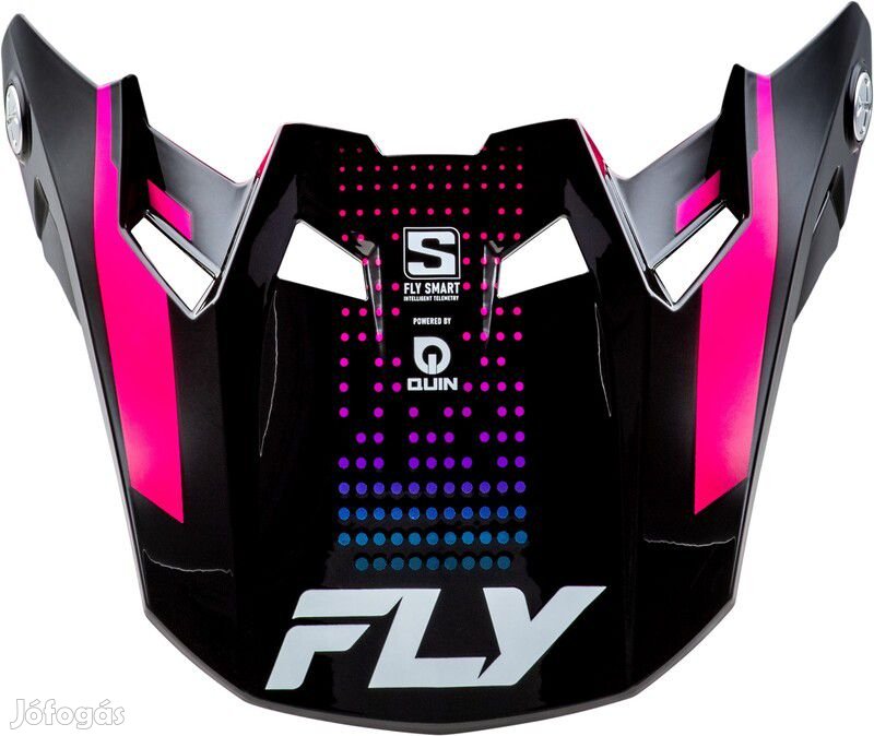 FLY RACING Formula S Carbon Protocol Peak - Fekete Karbon/Kék/Rózsaszí