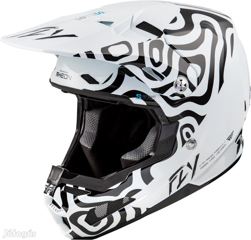 FLY RACING Formula S Carbon Protocol Peak - Fekete Karbon/Szürke/Magas