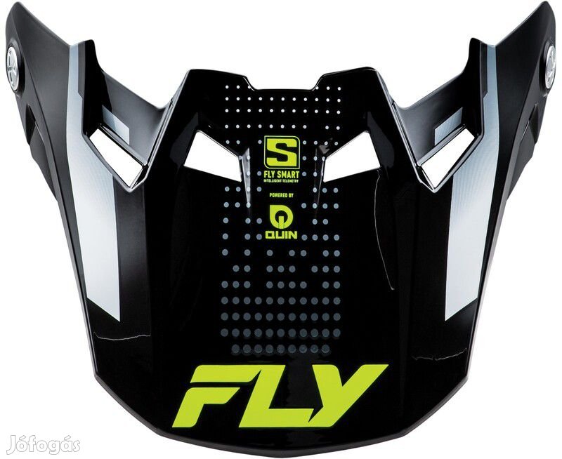 FLY RACING Formula S Carbon Protocol Peak - Fekete Karbon/Szürke/Magas