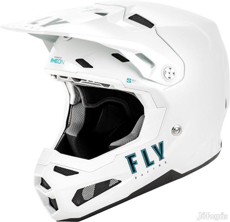 FLY RACING Formula S Carbon Solid Bukósisak - Fehér