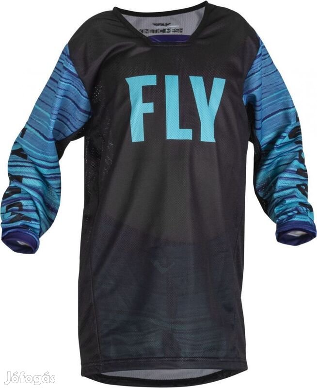 FLY RACING Ifjúsági Kinetic Mesh Mez Fekete/Kék/Lila YM