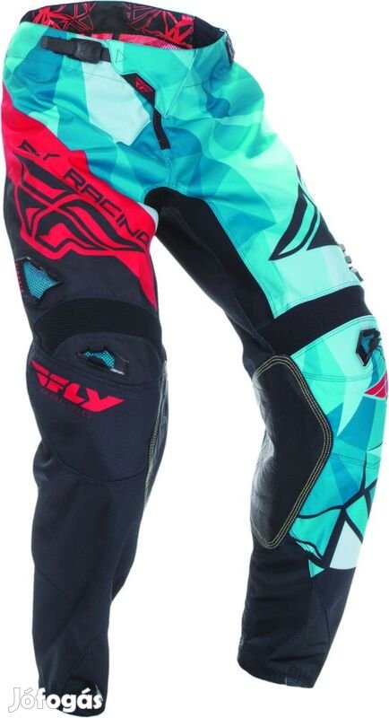 FLY RACING Kinetic Crux nadrág Teal/Piros Méret 26