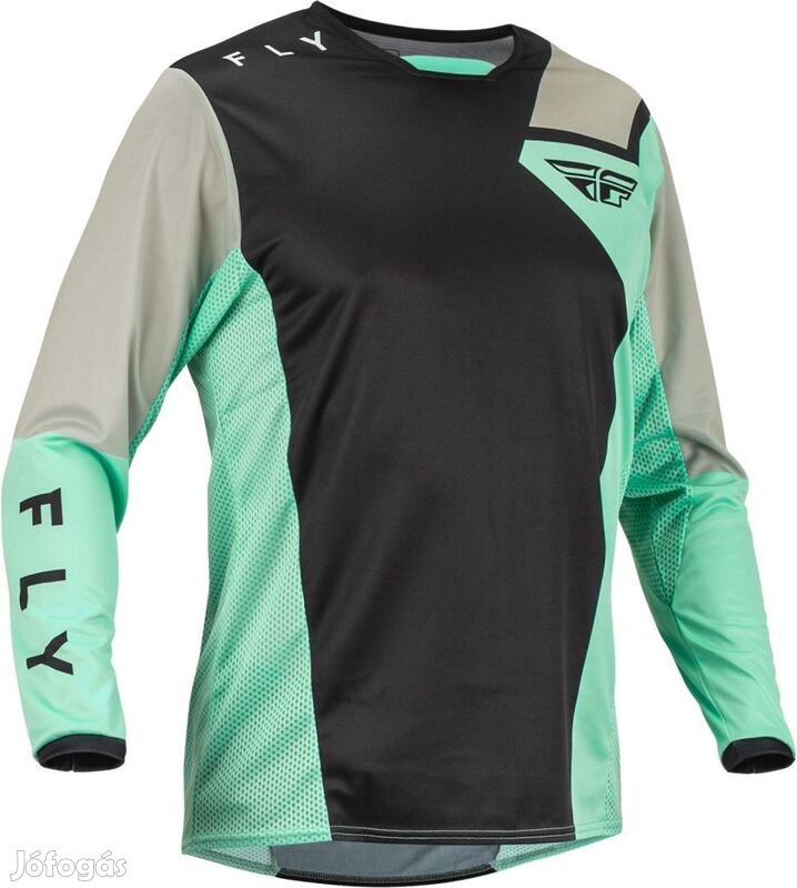 FLY RACING Kinetic Jet mez fekete/menta/szürke, S méret