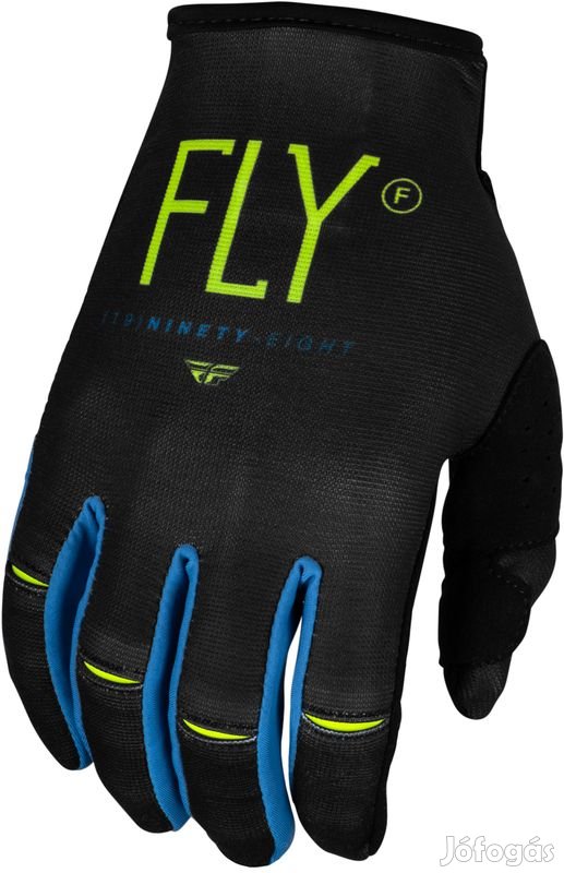 FLY RACING Kinetic Prodigy Ifjúsági Kesztyű - Szeneszürke/Neonzöld/Iga