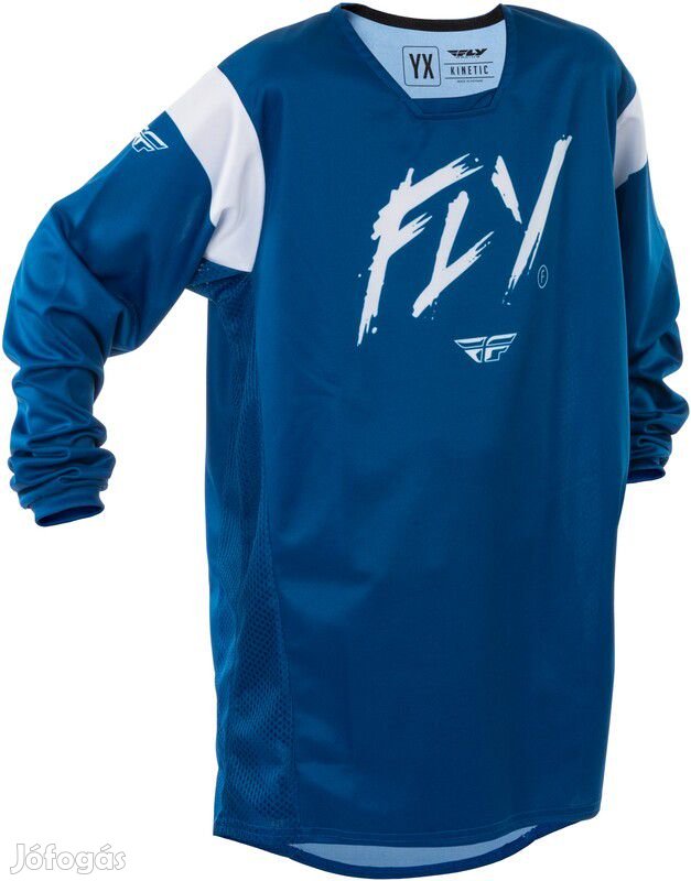 FLY RACING Kinetic Stoke Ifjúsági Mez - Tengerészkék/Fehér