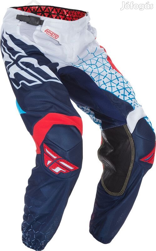 FLY RACING Kinetic Trifecta Mesh Ifjúsági Nadrág - Piros/Fehér/Kék