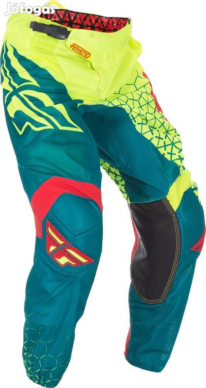 FLY RACING Kinetic Trifecta Mesh Nadrág - Hi-Vis/Teal
