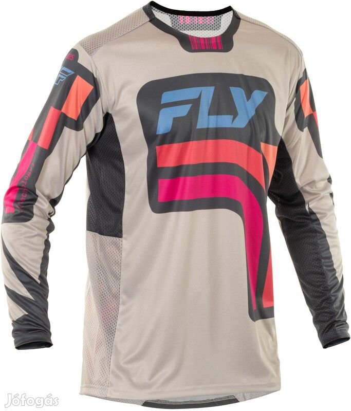 FLY RACING Lite S.E. Vice mez - Világosszürke/Rózsaszín/Korall