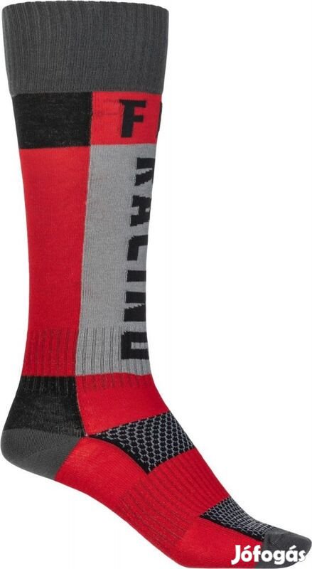 FLY RACING MX vastag zokni - piros
