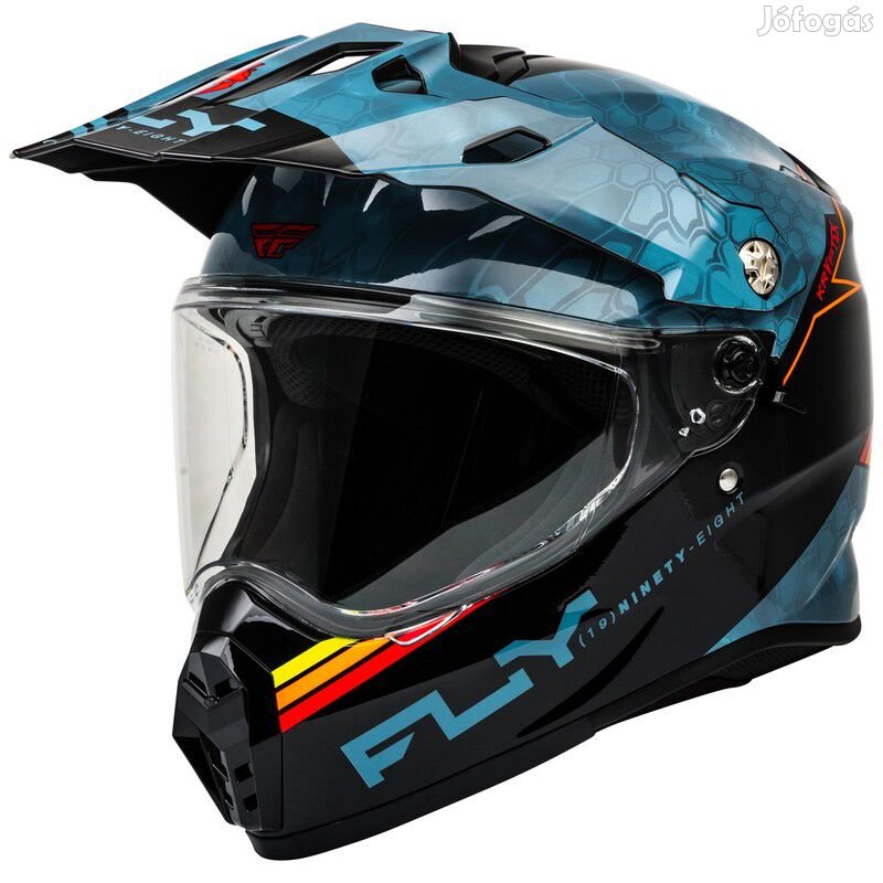 FLY RACING Trekker Kryptek Conceal sisak - Palaszürke/Fekete/Piros