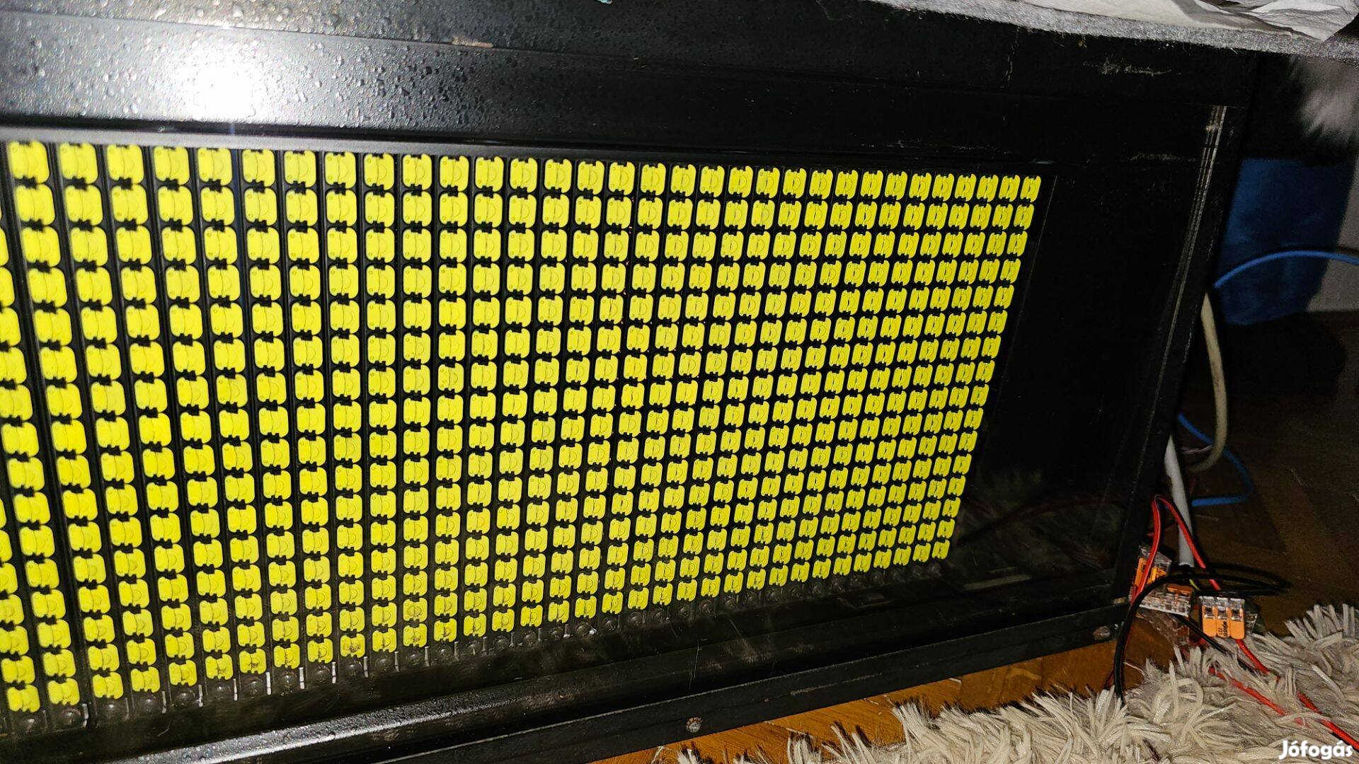 FOK-Gyem 128x16 Front gyári Új UV sárga makulátlan pixelekkel Eladó!