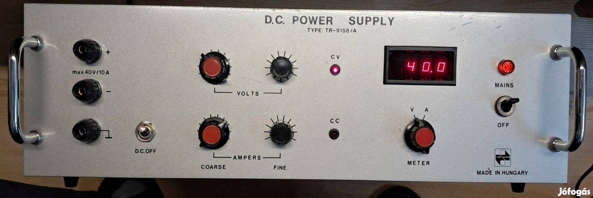 FOK-Gyem TR-9158/A 40V 10A labor tápegység
