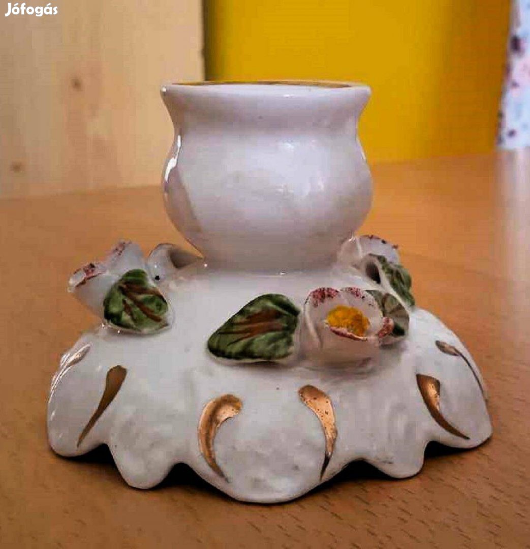 FP Zajecar régi finom porcelán gyertyatartó