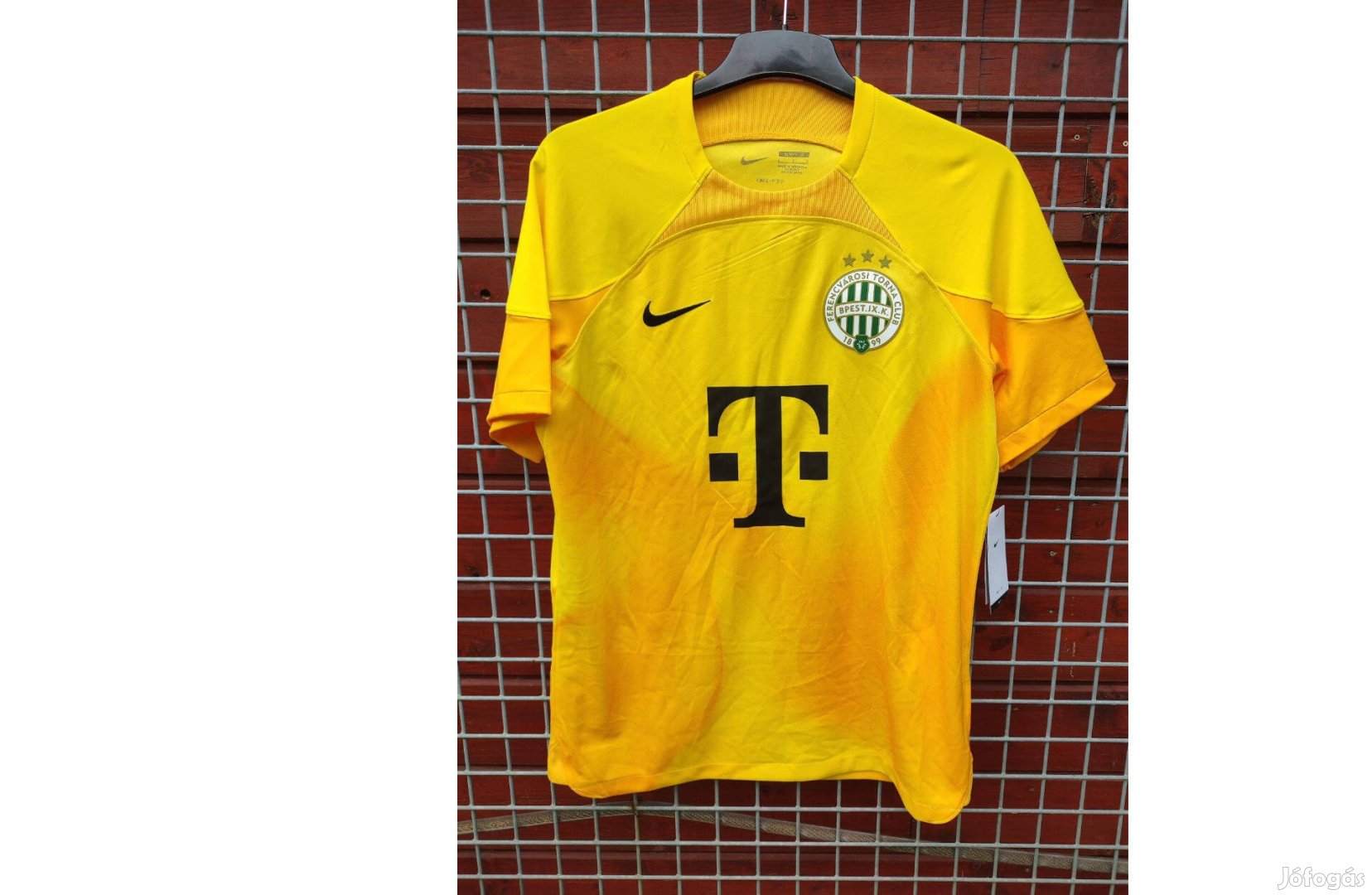 FTC Ferencvárosi TC eredeti Nike sárga rövid ujjú kapus mez
