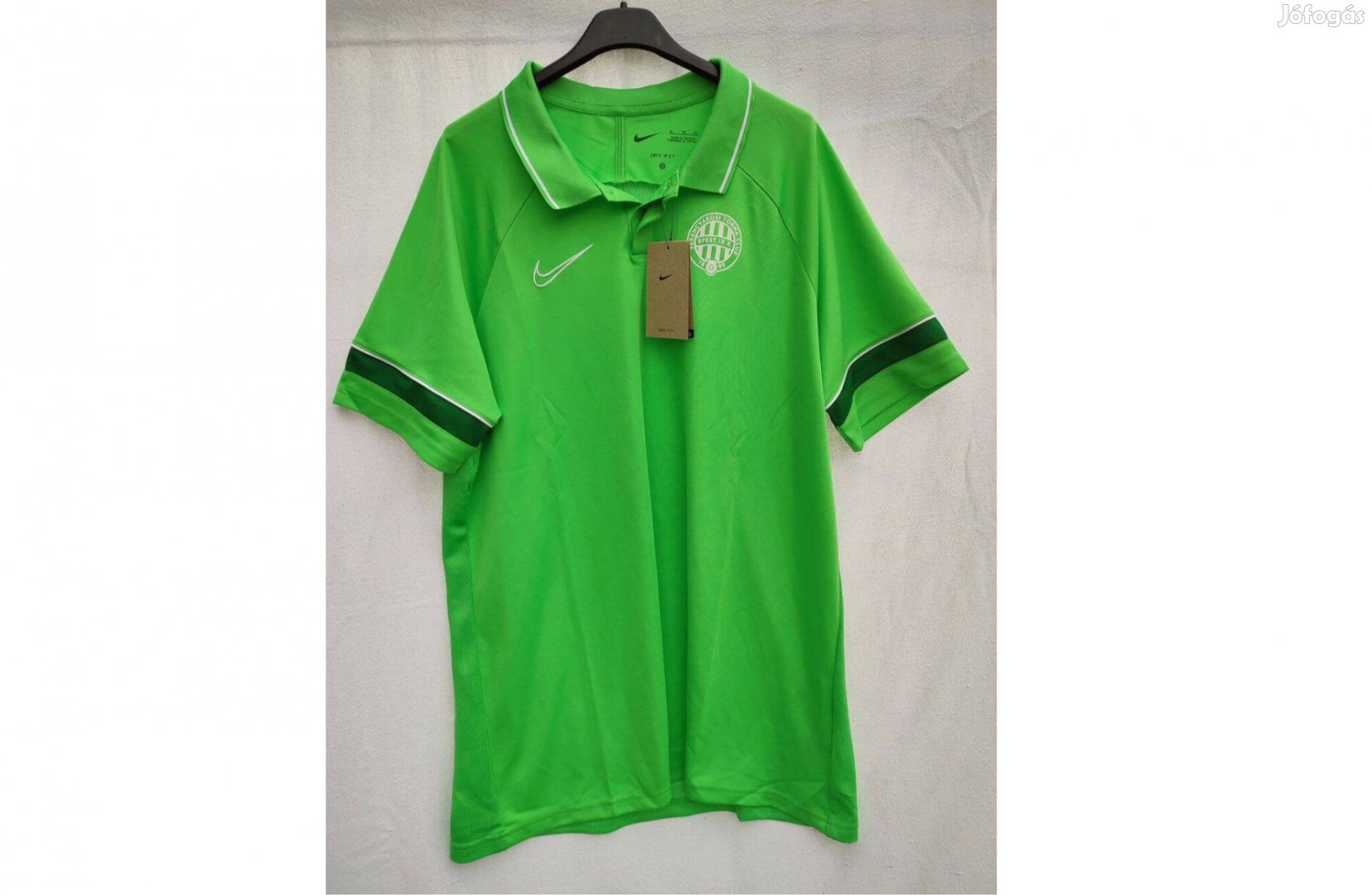FTC Ferencvárosi TC zöld eredeti Nike galléros mez-póló (L, XL)