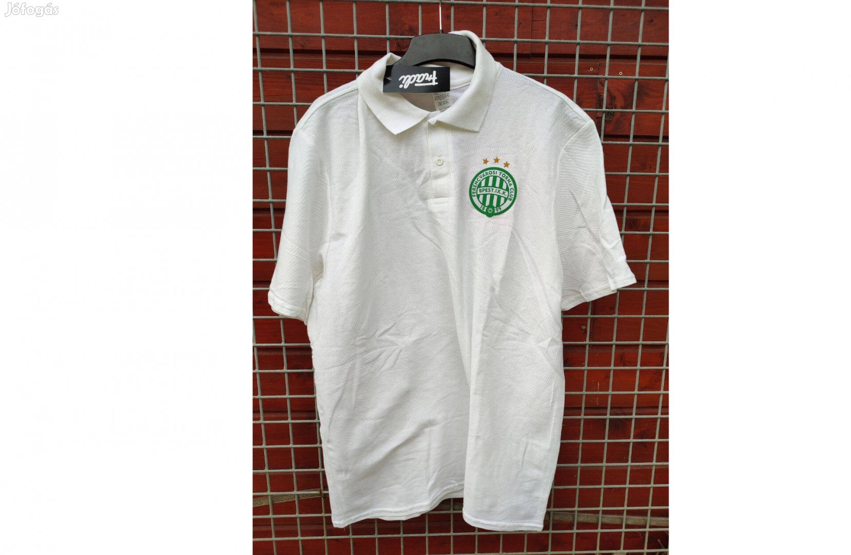 FTC fehér galléros szurkolói póló (XL)