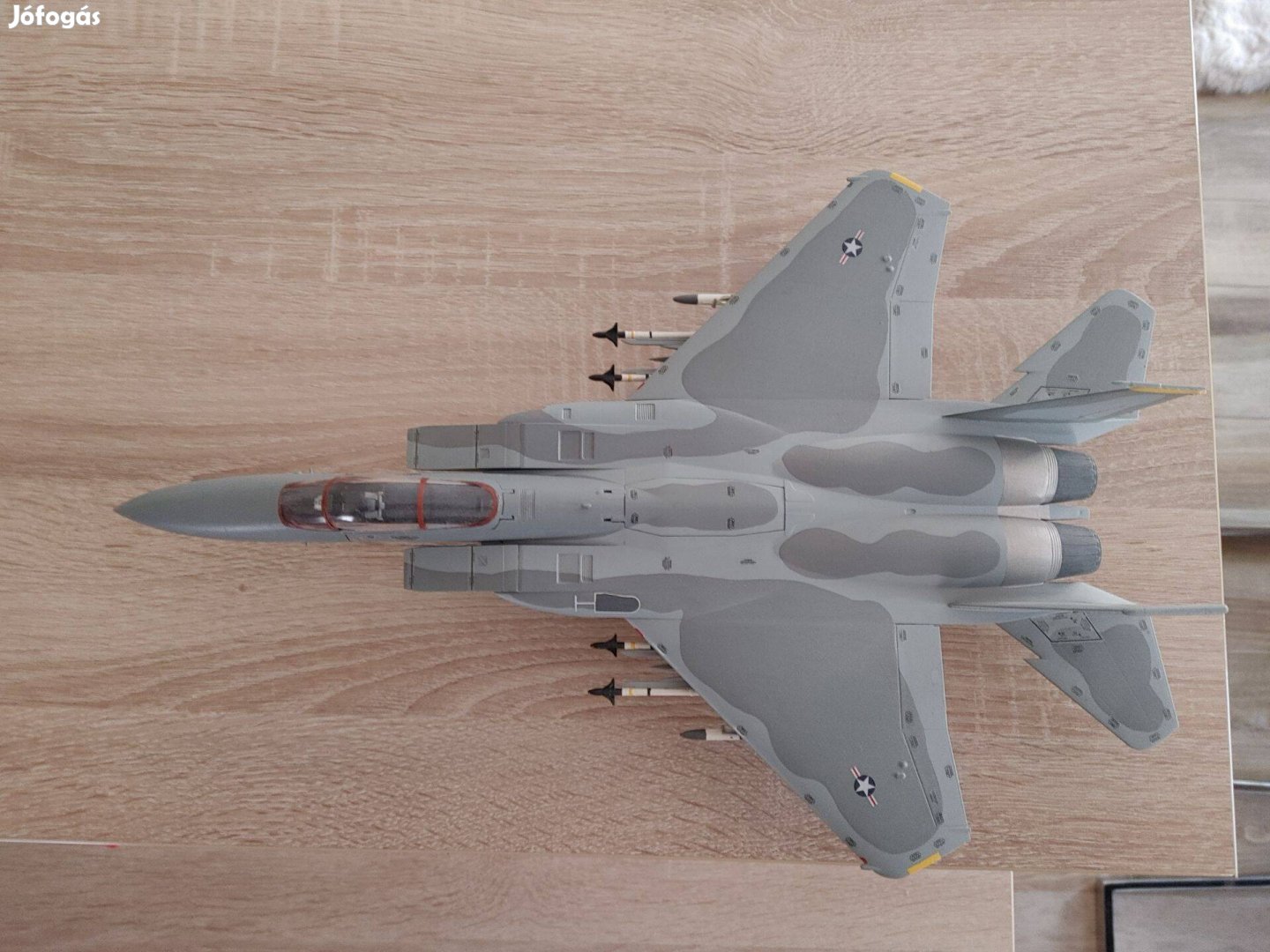 F-15 USA vadászrepülőgép makett műanyag kb.36 cm