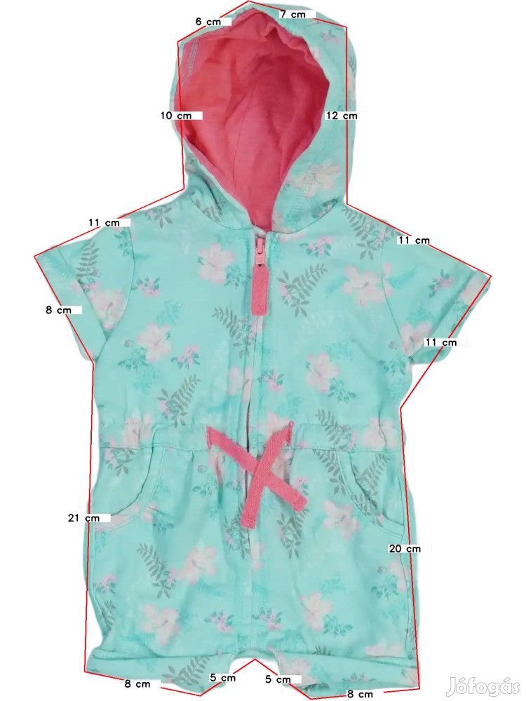 F&F/Fred&Flo Használt (újszerű) Lány Playsuit / Jumpsuit (Méret: 62)