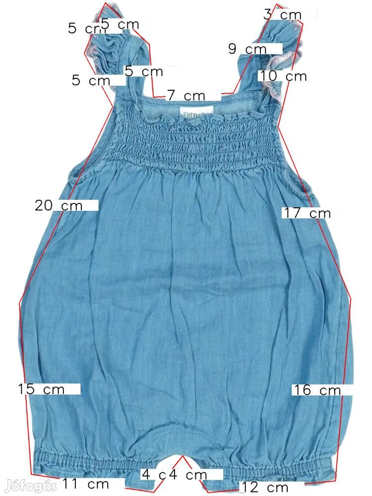 F&F/Fred&Flo Használt (újszerű) Lány Playsuit / Jumpsuit (Méret: 68)
