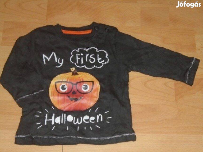 F&F Halloween mintás hosszú ujjú felső 0-3 hó (méret 62)