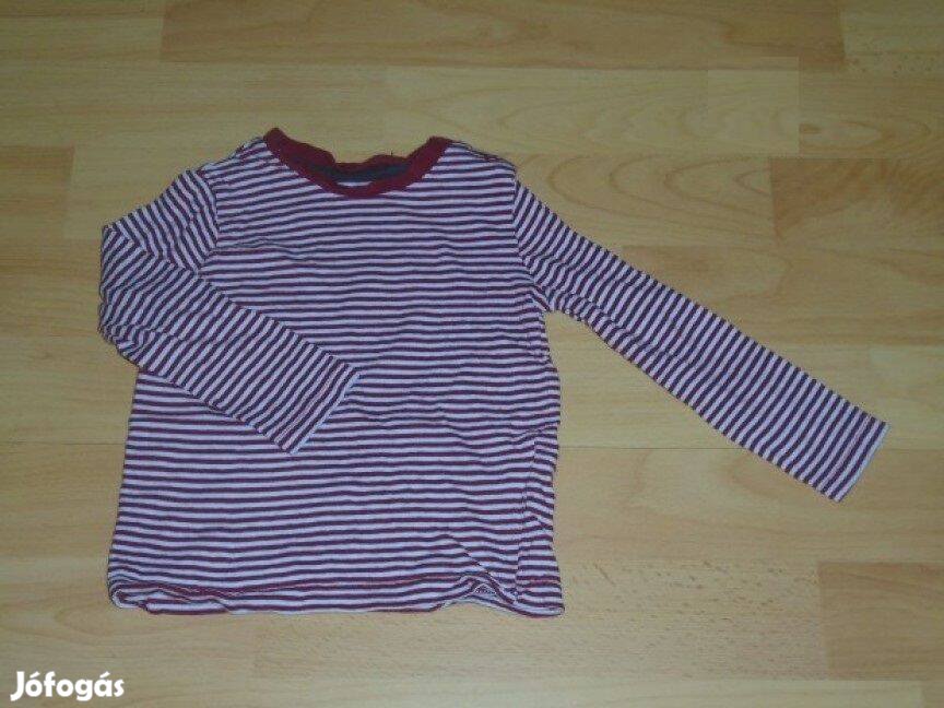 FF csíkos hosszú ujjú póló felső 6-9 hó méret 74