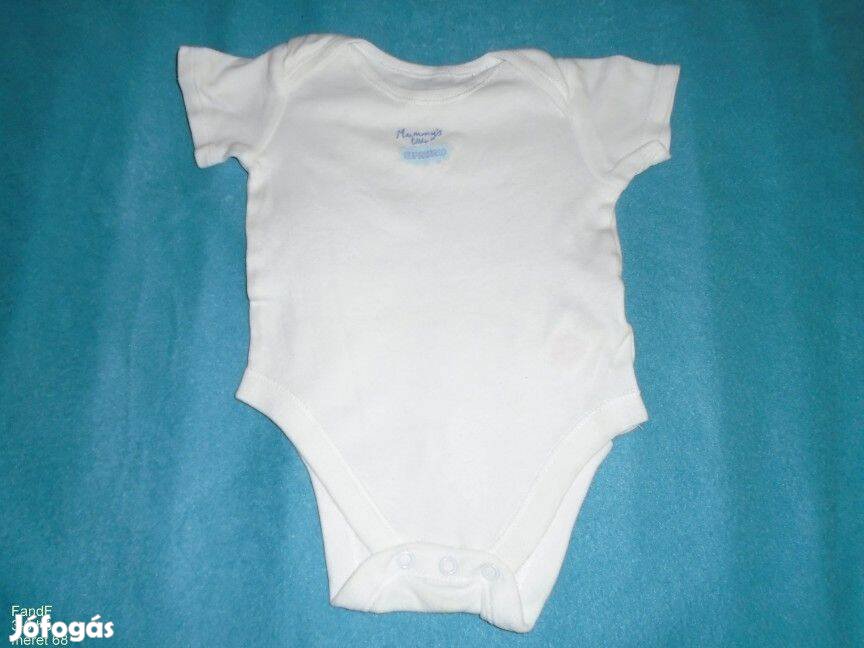 FF fehér rövid ujjú body 3-6 hó méret 68