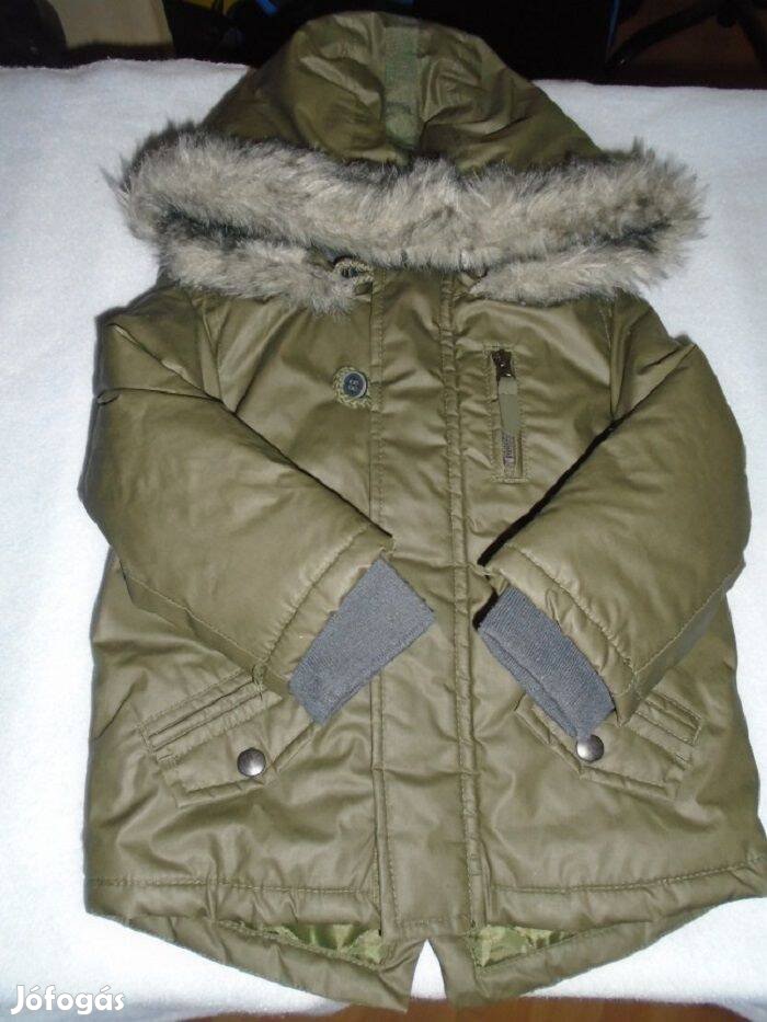 F&F kapucnis és sötét színű dzseki kabát 12-18 hó (méret 86)