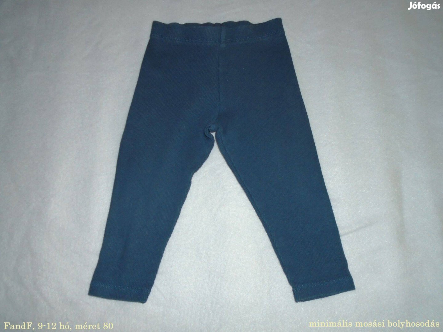 F&F kék leggings nadrág 9-12 hó (méret 80)