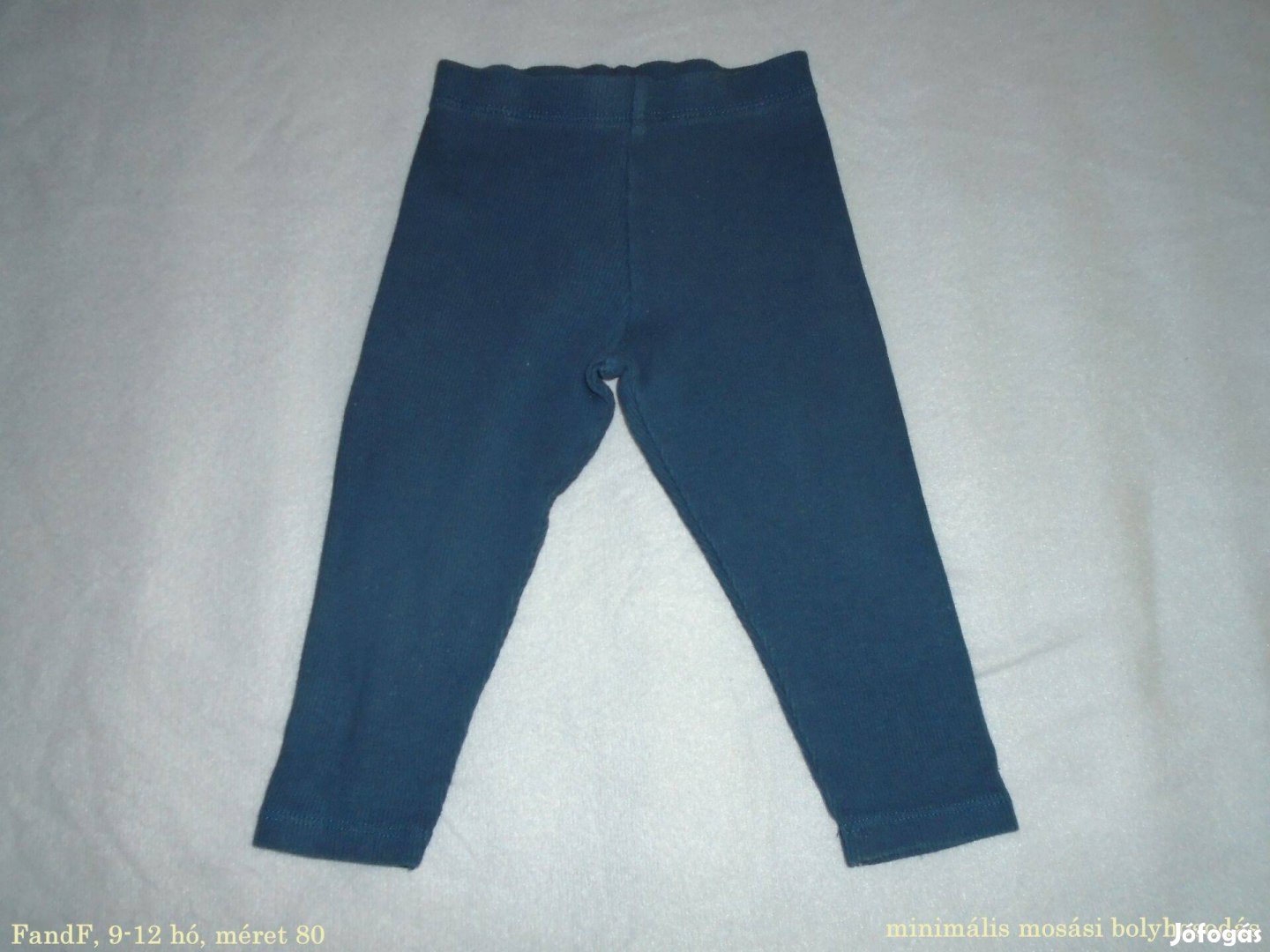 FF kék színű leggings nadrág 9-12 hó méret 80