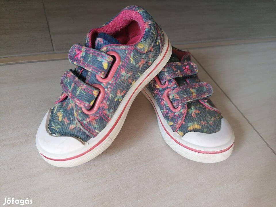 F&F kislány vászon cipő, 21-es, bth: 13, 5 cm