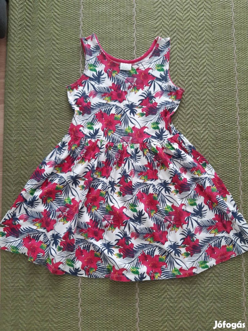 F&F szines, virágos mintás ruha eladó 8-9 éves kislány részére