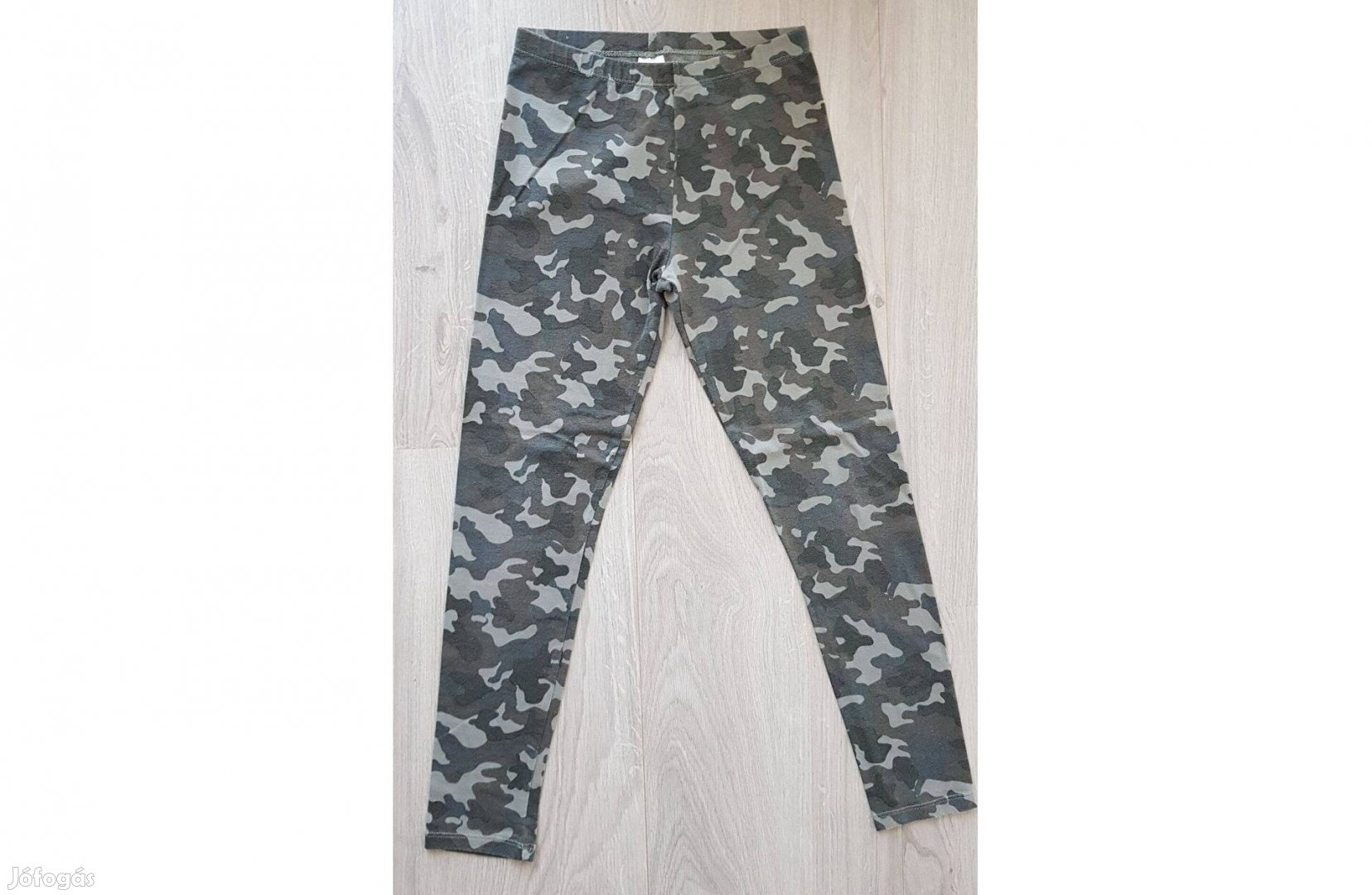 F&F terep mintás zöld lány kislány nadrág vékony leggings 146